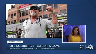 Once teammates wrestler Bill Goldberg and Deion Sanders reunite at CU [upl. by Tap]