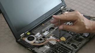 How to replace the fan in a Lenovo T410 [upl. by Rammus]