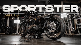 HOW TO BUILD HARLEYDAVIDSON SPORTSTER GARASI 19 STYLE  THE VLOGS  57 [upl. by Dleifrag]