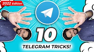 നിങ്ങൾക്കറിയാത്ത 10 കിടിലൻ Telegram Tricks 🔥2022 Version [upl. by Eulalia]