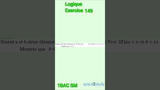 Exercice 149 Logique 1BACSM Maths [upl. by Ayram776]