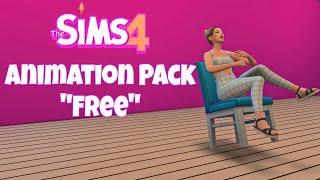 FREE animation sims 4Animation pack sims 4On a chair DOWNLOAD [upl. by Lunnete]