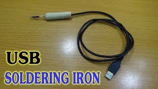 How To make USB Soldering Iron Simple  Port USB 5v 2A [upl. by Akener]