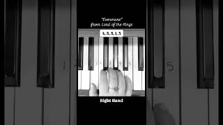 Easy “Evenstarquot Piano Tutorial  LOTR  The Two Towers  Late Night Riffs [upl. by Ailima]