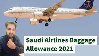 Saudi airlines free baggage allowance 2024 domestic and international Urdu Hindi [upl. by Rosanne]