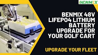 BENMIX 48V LiFePO4 Lithium battery upgrade for your golf cart [upl. by Buckley344]