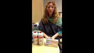 Chi Ionic Permanent Shine ammonia free hair color Review amp Tutorial part 1 [upl. by Aisereht]