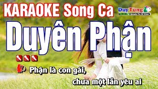 Karaoke  Duyên Phận  Song Ca  Nhạc Sống Duy Tùng [upl. by Nayhr]