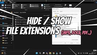 How to Show or Hide File Extensions on Windows 11 [upl. by Lebazi]