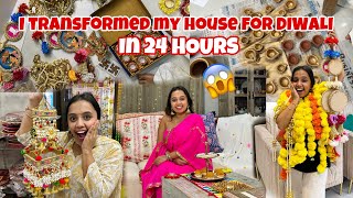 I transformed my house for DIWALI in 24 HOURS🪔 [upl. by Eileek]