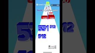 Number Master 🎊 shorts numberrun numbermaster 21 gaming games gameplay gameshorts [upl. by Berlyn]