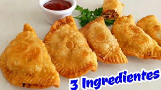 Deliciosas EMPANADAS de ATUN con MASA DE 3 INGREDIENTES sin HORNO para NEGOCIO CRIS EN LA COCINA [upl. by Urban]