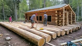 Family of 7 Builds Amazing LOG HOUSE in Alaska in 2 Years  Start to Finish by MontanaHaven [upl. by Llenoj615]