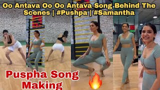 Oo Antava Oo Oo Antava Song Behind The Scenes  Pushpa  Samantha  Pushpa Song Making [upl. by Esirrehc]