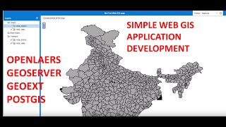 Develop simple Web GIS application using Geoserver Openlayers Geoext and postgis  part1 [upl. by Tandie]