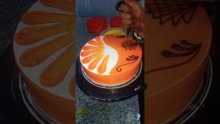 Orange 🍊 Cake Design Vainal Multi Colour Ramo 🌈 trending cake viralshortsreels layeredcake [upl. by Oneg]