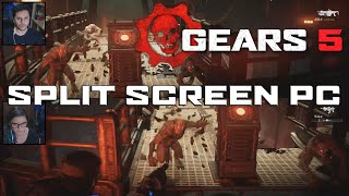 Gears 5 1  JOGÃO DE TIRO  Coop em tela dividida split screen PC [upl. by Timi289]