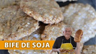 BIFE DE SOJA  COMO FAZER  RECEITAS VEGETARIANAS [upl. by Airat]