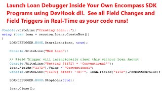 Loan Debugger for Encompass360  Developer Hook for SDK Applications [upl. by Concordia]