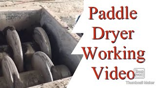 Paddle Dryer working Video Sludge dryer video Sludge machine Dewatering STP [upl. by Joelle789]