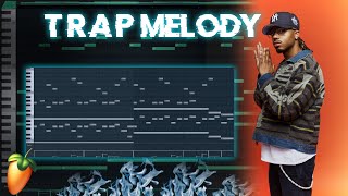 How To Make TRAP Melody  Tutorial  FL Studio 🔥🔥 [upl. by Longwood476]