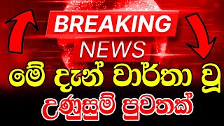 BREAKING NEWS Special announcement  ADA DERANA NEWS  DERANA NEWS BREAKING NEWS  today breaking [upl. by Iveson]