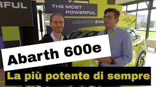 600e tutto quello che devi sapere sullAbarth elettrica e più potente di sempre [upl. by Anivek]