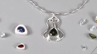 Make an Art Nouveau Pendant using Silver Metal Clay by Lisel Crowley [upl. by Magdalene]