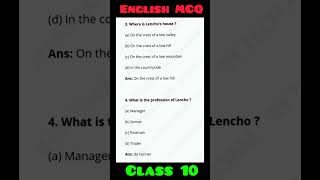 A letter to God  Class 10  English MCQ class10 shorts mcq hslc [upl. by Nuawd778]