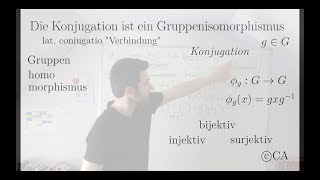 Konjugation Gruppenisomorphismus  Beweis Algebra [upl. by Wolram221]