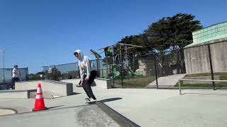 Pacifica skatepark iPhone 15 Pro fisheye skateboarding clips [upl. by Ganny]