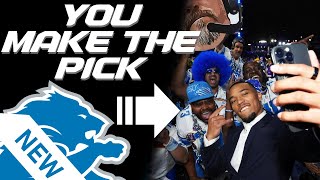 Detroit Lions Final quotCommunityquot Mock Draft [upl. by Adnalra]