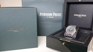 4K Review Audemars Piguet Royal Oak 15202st quotJumboquot Unboxing [upl. by Ettesoj]