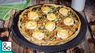 Tarte au chèvre et aux épinards  YouCook [upl. by Suelo]