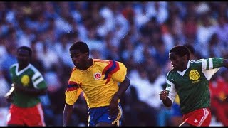 Gol de Bernardo Redín Colombia vs Camerún Italia 1990 [upl. by Anyrb]