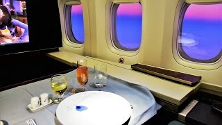 Korean Air 7478 First Class Kosmo Suite Hong Kong to Seoul [upl. by Adnar781]