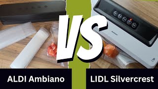 ALDI Vakuumierer Ambiano VS LIDL Vakuumierer Silvercrest  der ultimative Vergleich [upl. by Silirama]