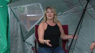 SportBrella XL Instant Outdoor Family Shelter Umbrella on QVC [upl. by Anaile]