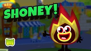 Moshi Monsters  Shoney the Amazin Blazin Raisin [upl. by Suirauqed856]