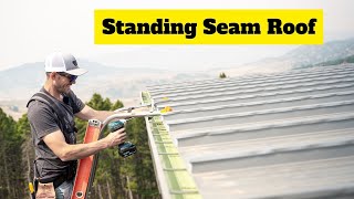 How To Install A Rain Gutter On A Standing Seam Roof [upl. by Ahseyi163]