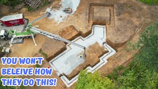 Building A DREAM HOME Pouring Footings and Basement Walls [upl. by Calla]