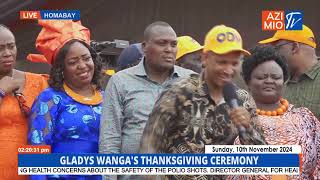 Babu Owino excites crowds with SCINTILLATING speech at Gladys Wangas Thanksgiving ceremony [upl. by Annoya]