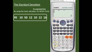 Standard Deviation and Variance for Ungrouped Data with Casio calculator Fx991ES PLUS [upl. by Ebehp961]