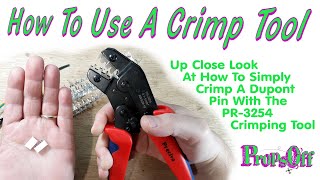 How To Crimp A JSTXH Pin  PR3254SN28B Crimping Tutorial for Dupont Pins And Connectors [upl. by Nilved]