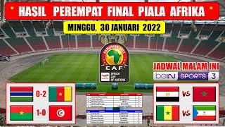 Hasil Perempat Final Piala Afrika 2022 Tadi Malam  GAMBIA VS KAMERUN  BURKINA PASO VS TUNISIA [upl. by Nnadroj]