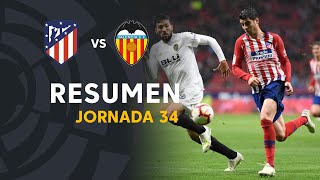 Resumen de Atlético de Madrid vs Valencia CF 32 [upl. by Enyamart]