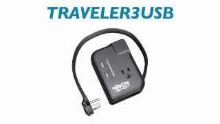 Tripp Lite Travel Surge SuppressorProtector TRAVELER3USB [upl. by Ynatirb]