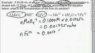 Redox titration unit method [upl. by Nedyaj184]