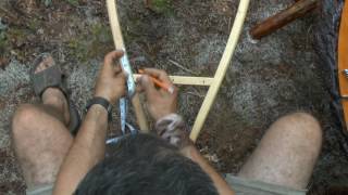 Snowshoe Weaving Part 1 Layout [upl. by Howund204]