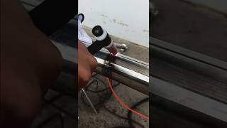 Welding stainless steel to tig welder welding tig welder skills beautiful experiment shorts [upl. by Hacceber]